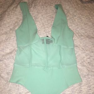 Aqua mesh bodysuit